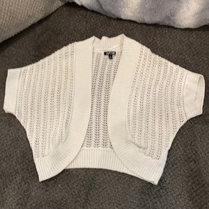 White open shoulder cover up